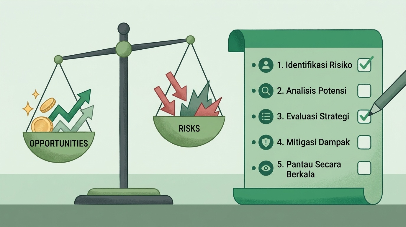 Ilustrasi dasar manajemen risiko investasi